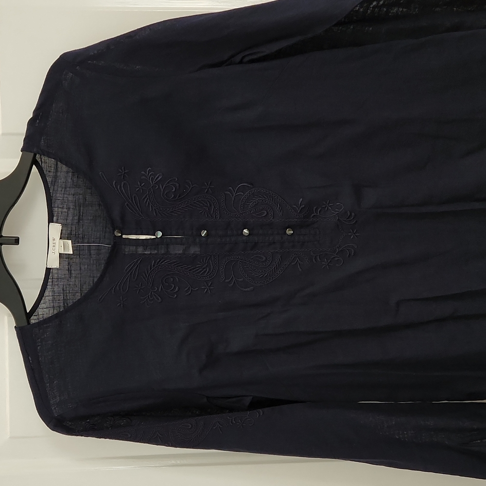 JCrew Embroidered Tunic/CoverUp - NWT